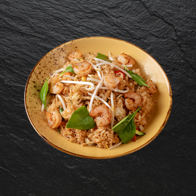 Gebratener Reis mit Shrimps und Gemüse ¹⁷˒¹⁸˒¹⁹˒²²