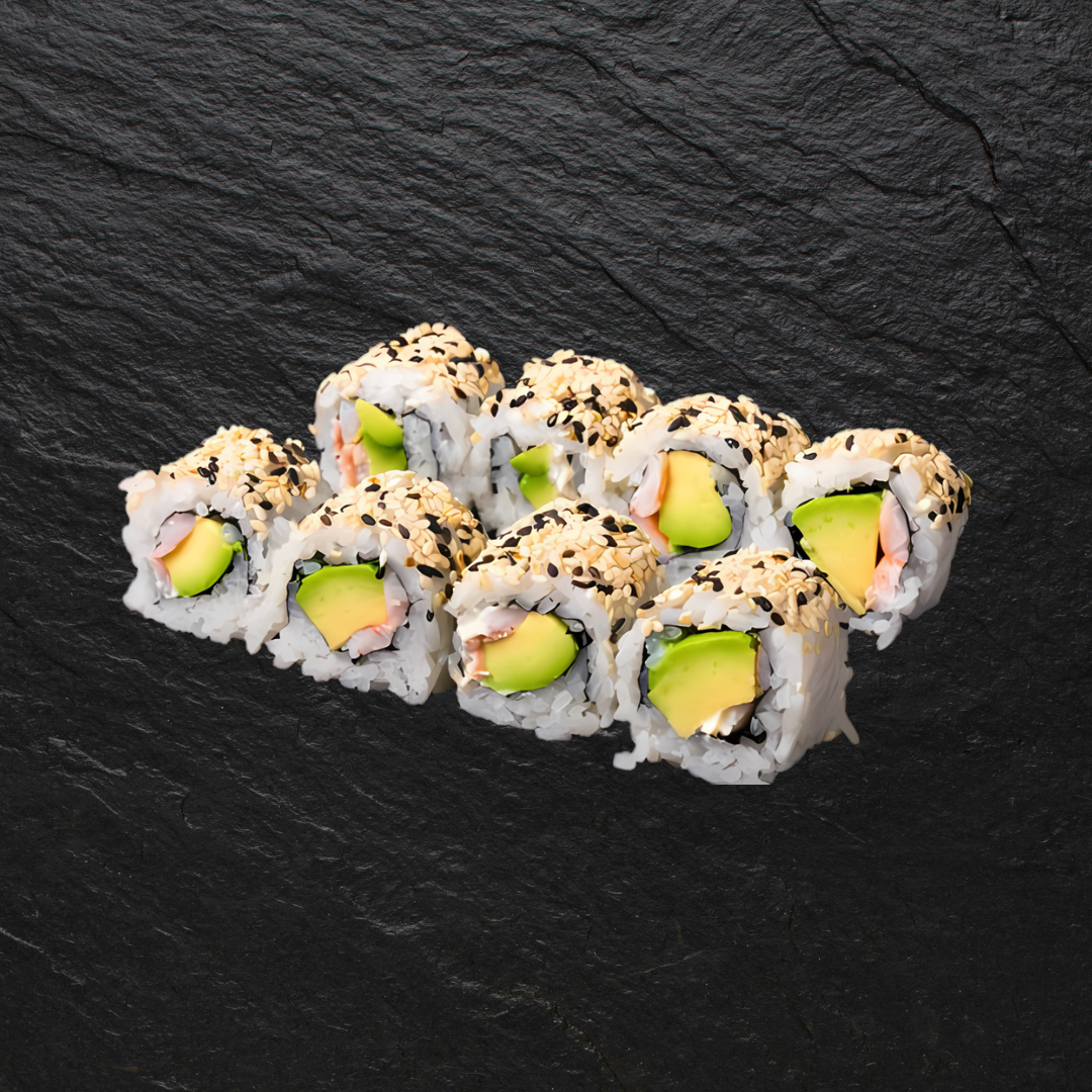 California Roll mit Garnelen¹⁵˒¹⁶
