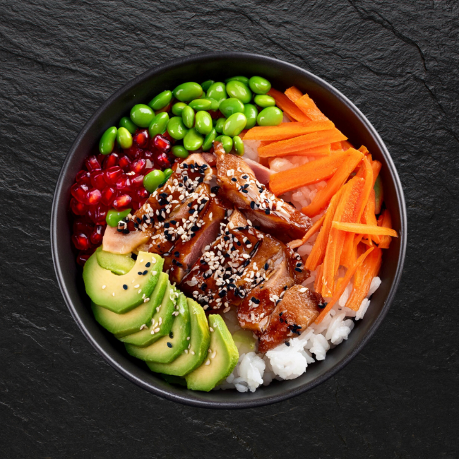 Ente Poke Bowl