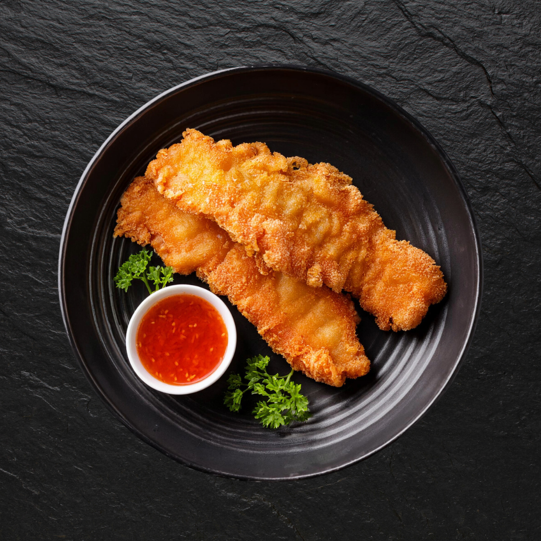 Knuspriges Rotbarschfilet * Süß Sauer ³,¹⁵
