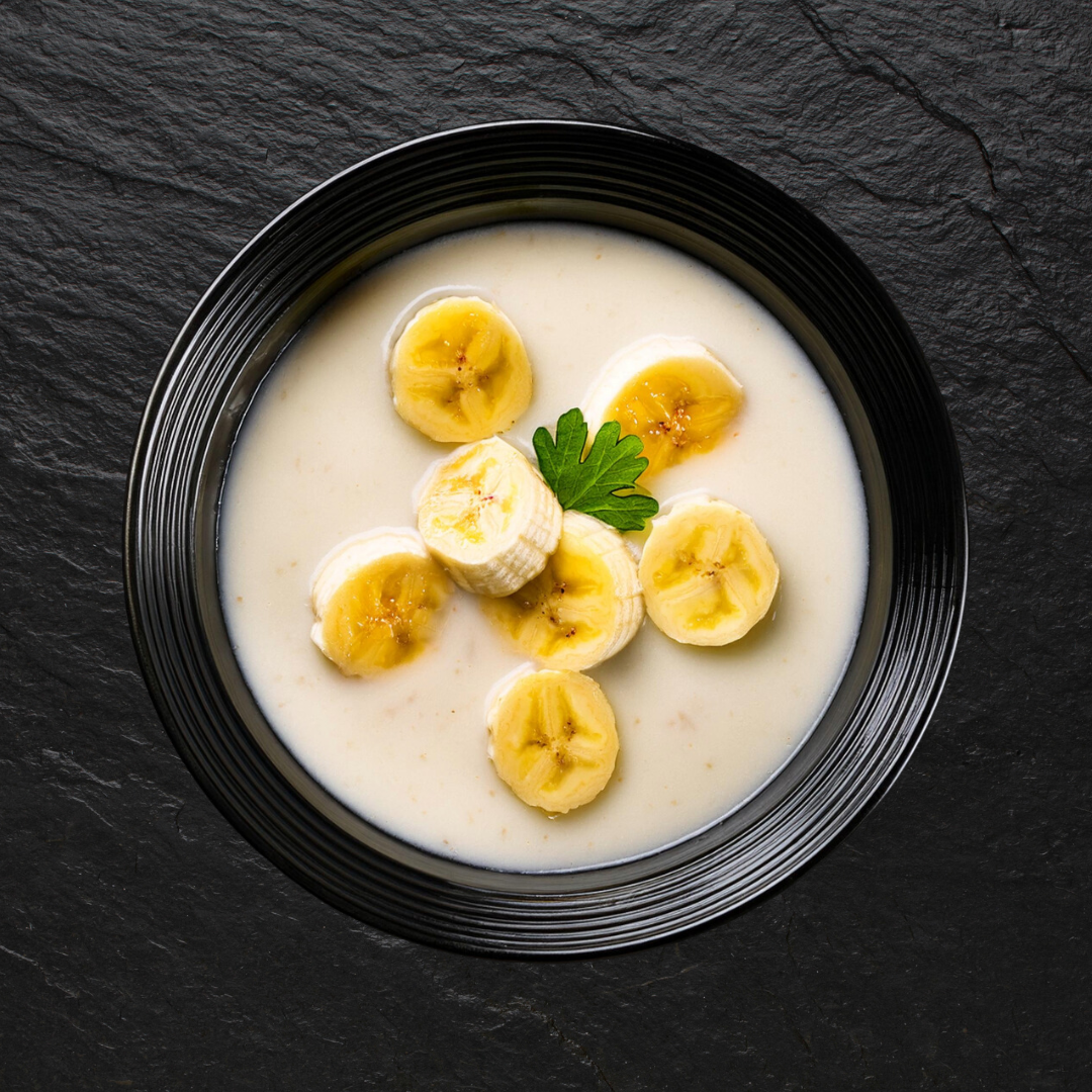 Kokosnuss Suppe mit Banane