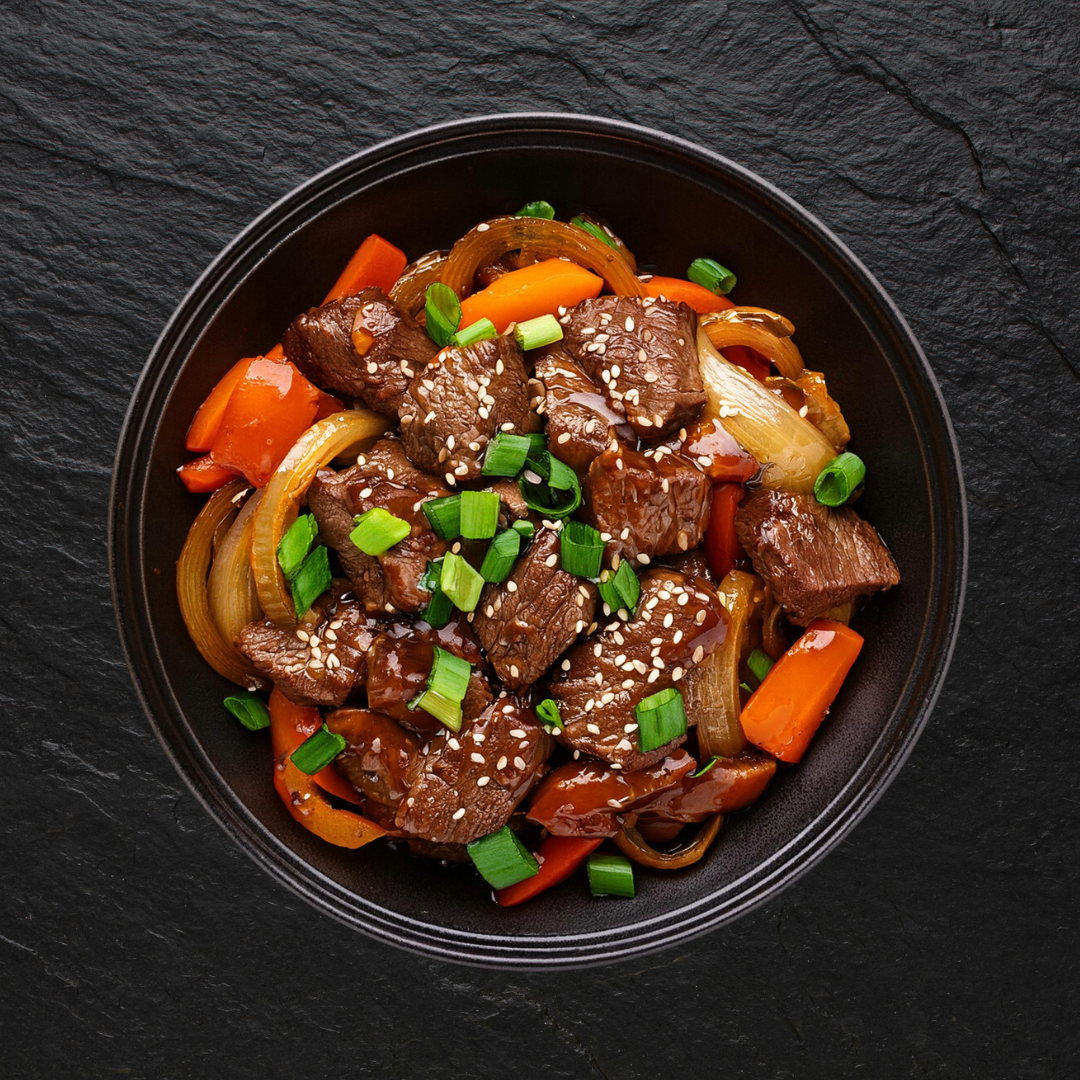 Rindfleisch mit Zwiebeln  ¹⁸,¹⁹,²²